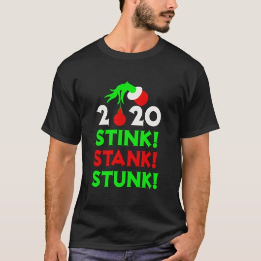 2020 Stink Stank Stunk Kerst Pyjama T-shirt (Voorkant)