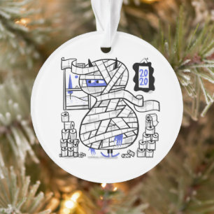 2020 Toilet Paper Hoarder Monster-versiering Ornament