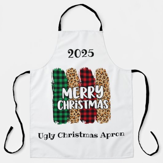 2020 Ugly Kerstmis Schort (Voorkant)