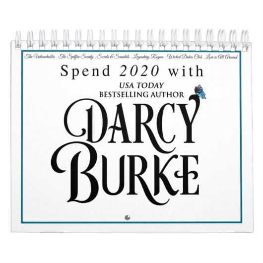 2020 US Darcy Burke Historical Romance Agenda Kalender (Hoes)