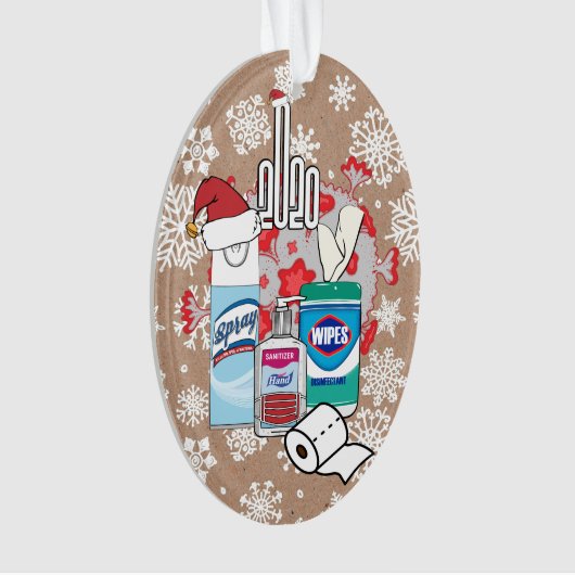 2020 Vakanestische kerstboom Ornament (voorkant)