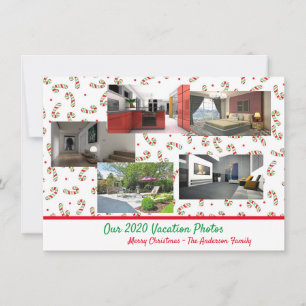 2020 Vakantiefoto's Grappige Kerst Quarantaine Kaart