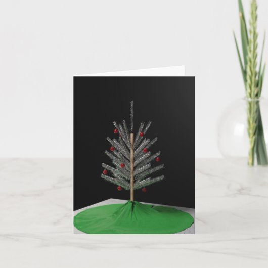 2020 Vakantiekaart - aluminium kerstboom Kaart (Voorkant)