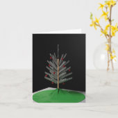 2020 Vakantiekaart - aluminium kerstboom Kaart (Gele Bloem)