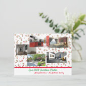 2020 Vakfoto's Funny Kerstquarantaine Kaart (Staand voorkant)