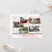 2020 Vakfoto's Funny Kerstquarantaine Kaart (Voorkant / Achterkant in situ)