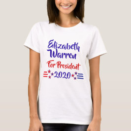 2020 Verkiezing Elizabeth Warren Ondersteuning T-shirt