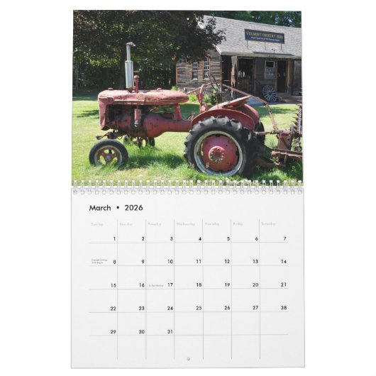 2020 Vermont - Agenda Kalender (Mar 2026)