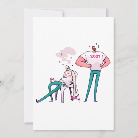 2020 versus 2021 grappig kaart (Voorkant)