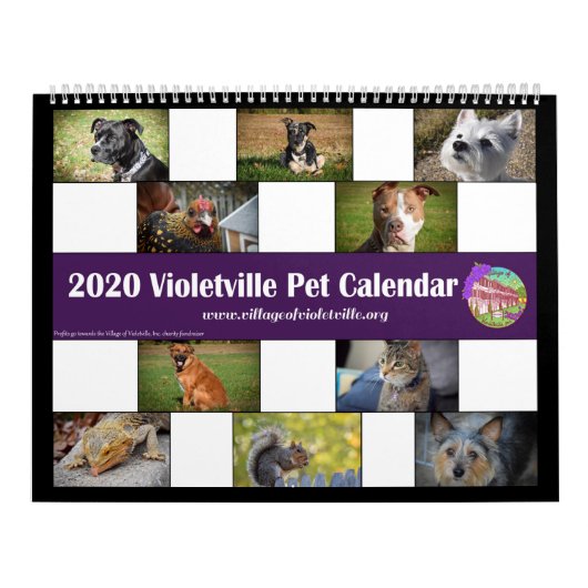 2020 Violetville Pet Calendar ~ ALL Pets Kalender (Hoes)
