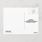 2020 Visie Dank je Joe! voorgedrukte ansichtkaart Briefkaart (Achterkant)