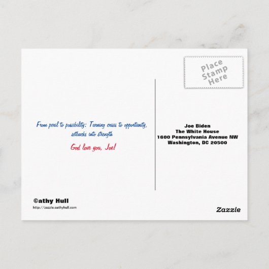 2020 Vision Bedankt Joe! voorwoord Briefkaart (Achterkant)