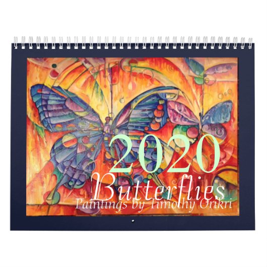 2020 vlinderkalender kalender (Hoes)