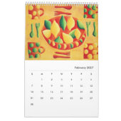 2020 Voedsel Kunst van Julie Nicholls Kalender (Feb 2027)