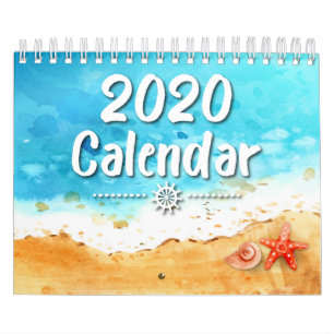2020 Waterverf Ocean Zee Life Calendar Kalender