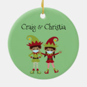 2020 werd opgefokt met covid Face masker Etnische  Keramisch Ornament (Achterkant)