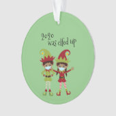 2020 werd opgefokt met covid Face masker Etnische Ornament (voorkant)