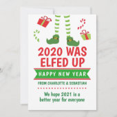 2020 werd opgeknapt in het gelukkige nieuwjaar feestdagenkaart (Voorkant)