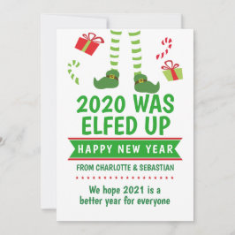 2020 werd opgeknapt in het gelukkige nieuwjaar feestdagenkaart