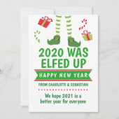 2020 werd opgeknapt in het gelukkige nieuwjaar feestdagenkaart (Voorkant)