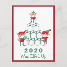 2020 werd opgetild | Christmas | toiletpapier Feestdagenkaart