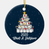 2020 What A Shitshow, pandemic Kerstmis Keramisch Ornament (Voorkant)