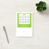 2020 Yellow Green Post It Note Calendars by Janz (Kantoor)