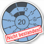 2020 zeker gezakt voor de jaarlijkse inspectie! sticker (Voorkant)