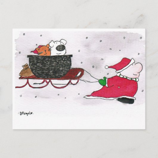 2020 ziggy-kaart met huisdieren briefkaart (Voorkant)