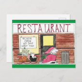 2020 ziggy santa in de stad briefkaart (Voorkant / Achterkant)