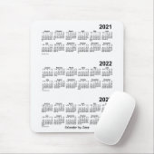 2021-2023 Witte agenda van 3 jaar van Janz Muismat (Met muis)