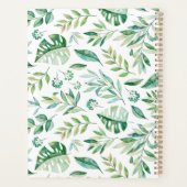 2021 Aangepaste botanische patroontriest Planner (Achterkant)