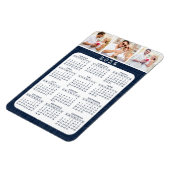 2021 Aangepaste foto-marineblauwinkkalender 2021 Magneet (Linkerzijde)