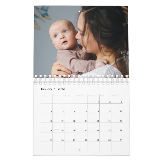 2021 Aangepaste fotokalender - Eenvoudige Creëer v Kalender (Jan 2026)