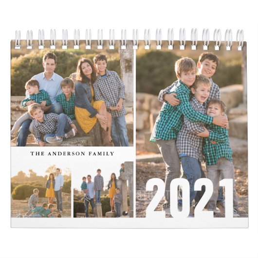 2021 Aangepaste fotokalender - Eenvoudige Creëer v Kalender (Hoes)