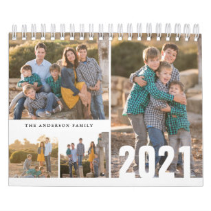 2021 Aangepaste fotokalender - Eenvoudige Creëer v Kalender
