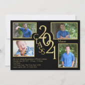 2021 Afstuderen Klasse van Quad Foto Zwart Kaart (Voorkant)