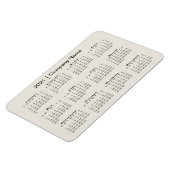 2021 Agenda met bedrijfsnaam Beige Magneet (Linkerzijde)