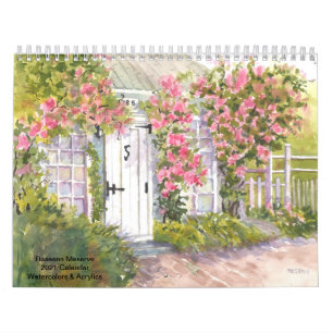 2021 Agenda Roseann Server Waterverf/Acryl Kalender