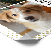 2021 Agenda Roze Roze Goud Familie Foto Collage Poster (Hoek)