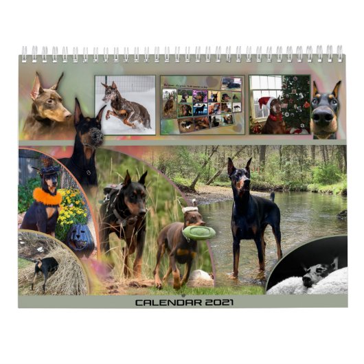 2021 Agenda van Dobermantalk Kalender (Achterkant)