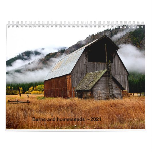 2021 Barn en homestead kalender. Kalender (Hoes)