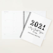 2021 beste jaar ooit gepersonaliseerd wit planner (Display)