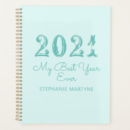 2021 beste jaar ooit gepersonaliseerde aqua planner