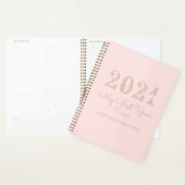 2021 beste jaar ooit gepersonaliseerde Blush Pink Planner (Display)
