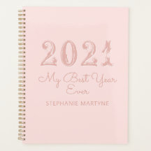 2021 beste jaar ooit gepersonaliseerde Blush Pink