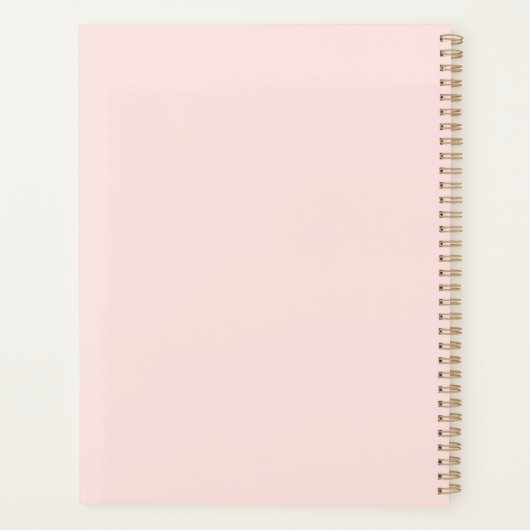 2021 beste jaar ooit gepersonaliseerde Blush Pink Planner (Achterkant)