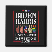 2021 Biden Harris Unity over Divisie Gift Magneet (Voorkant)