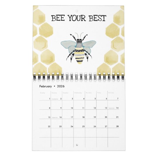 2021 Bijenkalender Kalender (Feb 2026)