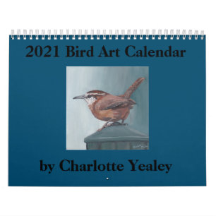 2021 Bird Art Calendar door Charlotte Yealey Kalender